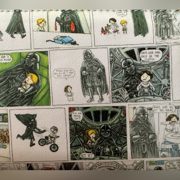 Loungefly Star Wars “Vader I Am Your Fathers Day” Zip Around Wallet NWT - Picture 12 of 15